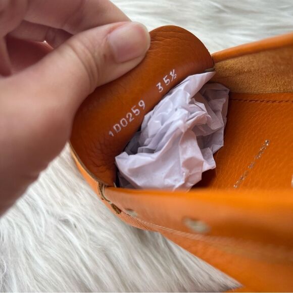 PRADA Orange Ring Driving Loafers Flats sz. 35.5 - Picture 9 of 11